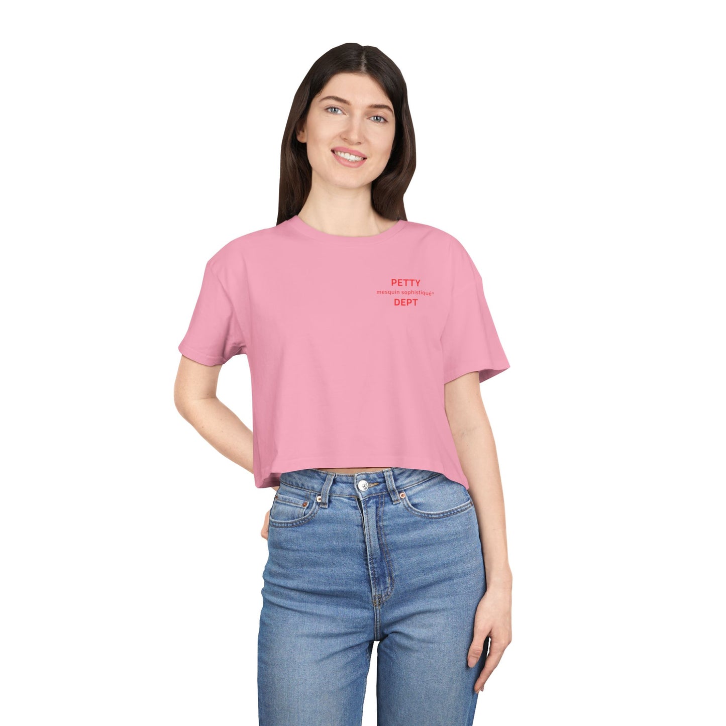 Petty Dept Women's Crop Tee - Stylish Casual Tee for Confident Women