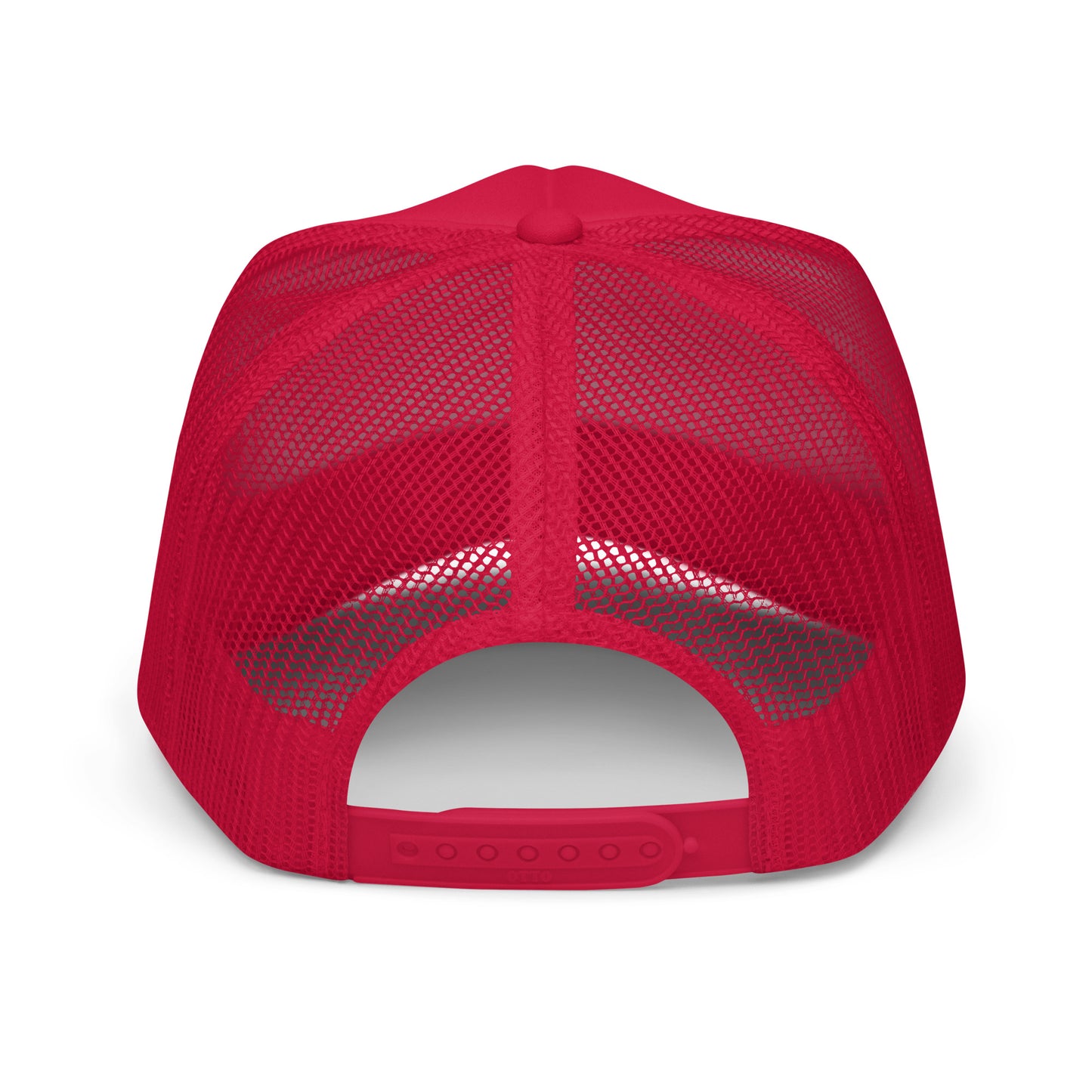 Foam Trucker Hat with Red stitching