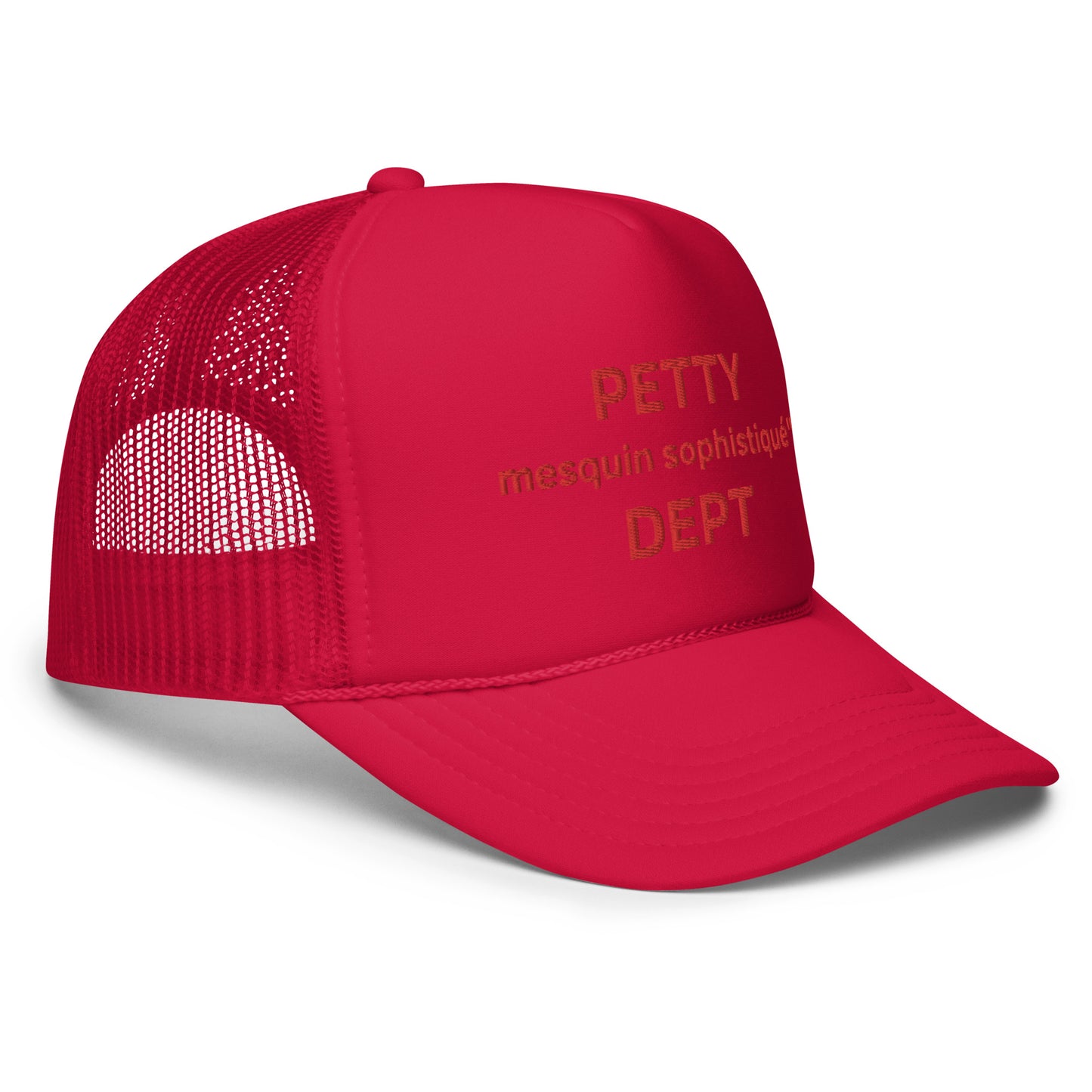 Foam Trucker Hat with Red stitching